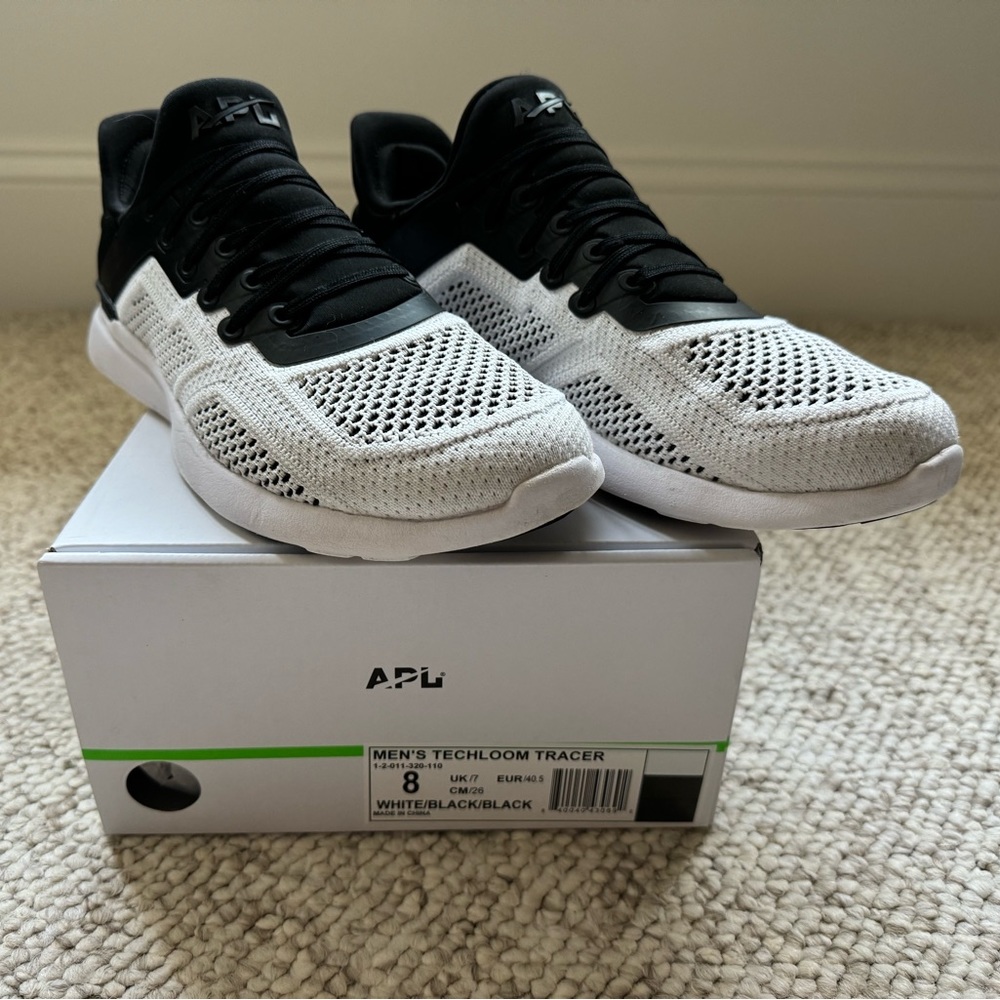 APL Athletic Propulsion Labs Men's TechLoom Tracer White/Black/Black Size 8